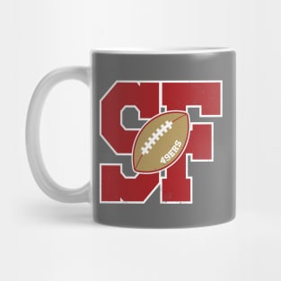 Big Bold San Francisco 49ers Monogram Mug